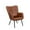 Brown, variant on Leather Armchair, Modern Accent Chair with Metal Legs and Soft Padded, Sofa Chairs for Home Office,Bedroom,Dining Room,Grey