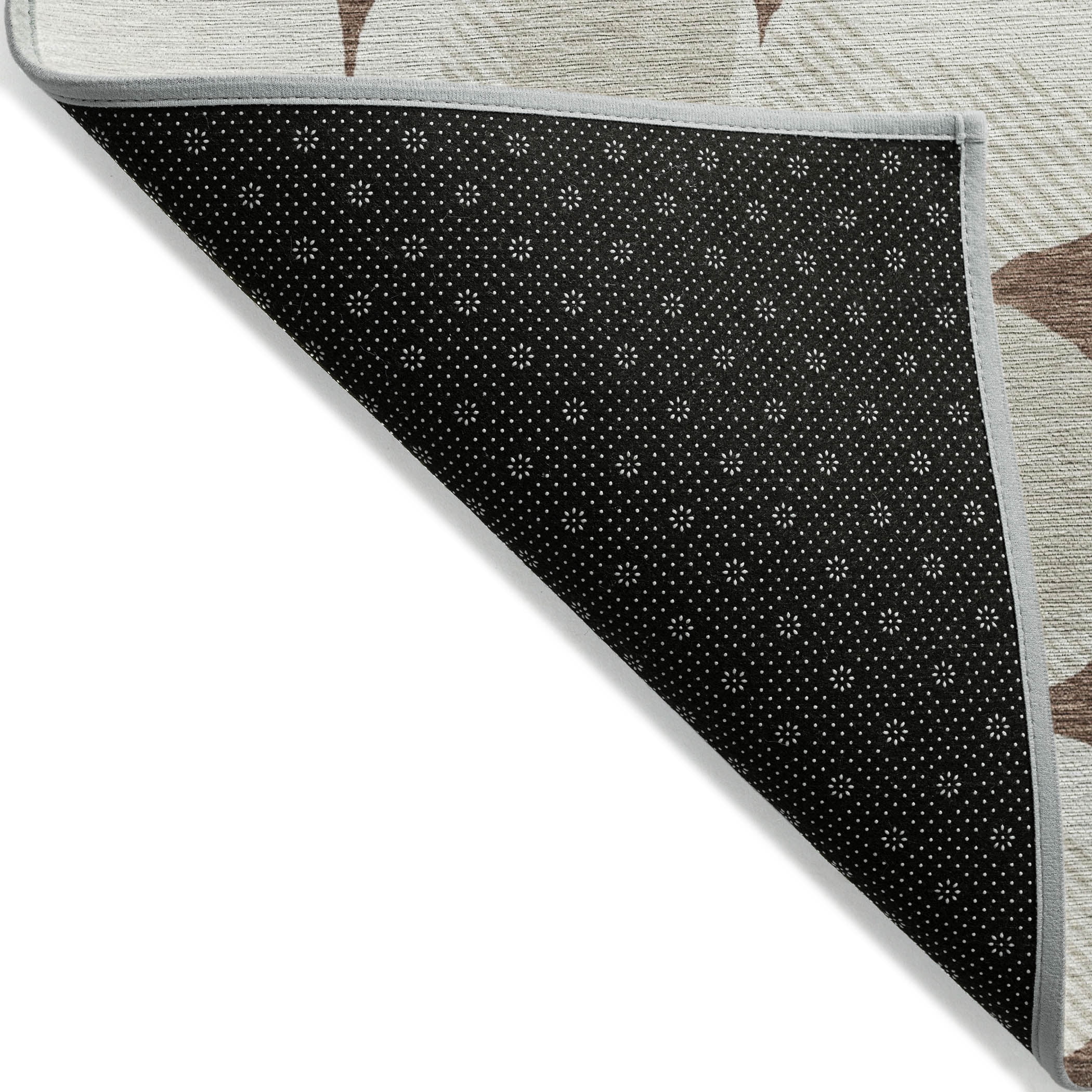 Addison Rugs Chantille Indoor/Outdoor Transitional Circles Brown Washable Rectangle Rug, 10' x 14'