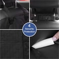 thumbnail image 3 of Funda de asiento delantero para perro con diseño sin faldón, 4 capas acolchadas y duraderas, protector de asiento Oxford contra piel y suciedad, funda de asiento de coche para perro con anti, 3 of 5