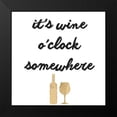 thumbnail image 2 of Hambly, Anna 20x20 Black Modern Framed Museum Art Print Titled - Wine Sentiment V, 2 of 5