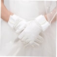 thumbnail image 3 of SHOWERORO 1 Paire de Gants Opera pour Femmes avec Nœud en Satin Durable Blanc, 3 of 8