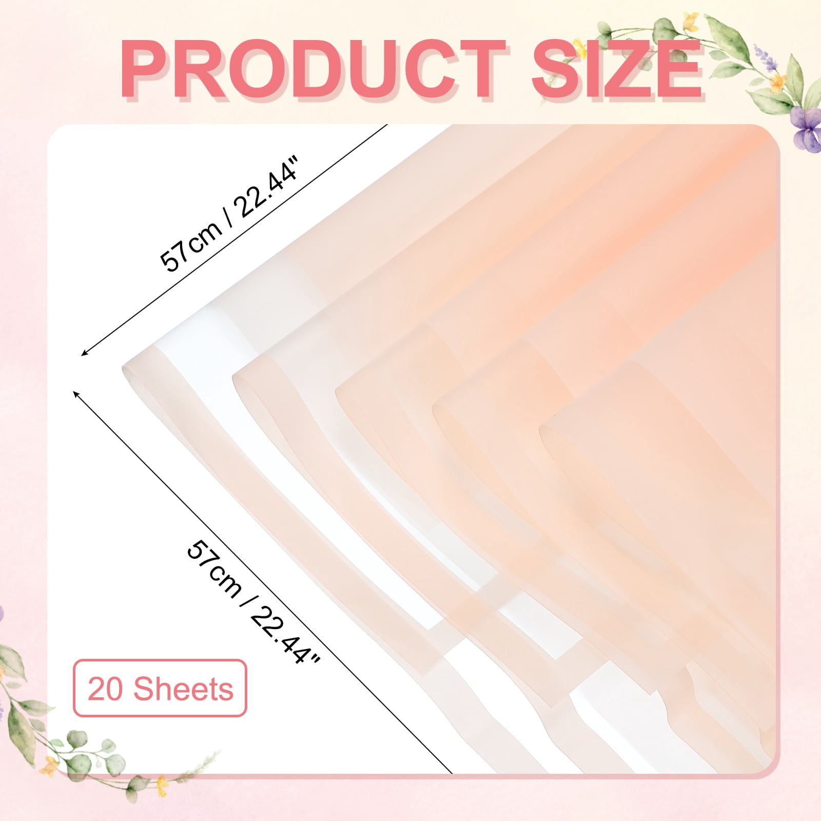 Uxcell Flower Wrapping Paper, Waterproof Floral Bouquet Wrapping Paper Florist Supplies Packaging Paper for DIY Crafts Wedding Birthday Gift Pink
