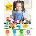 thumbnail image 3 of Wooden Train Set with Dinosaurs Toys - Vanmor Toys for Toddlers,Educational Toddler Matching and Magnetic Number Train Learning Toys for Kids Ages 3-5. Montessori Gift for Boys and Girls，11PCS, 3 of 7
