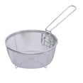 thumbnail image 1 of 2Pcs Round Deep Fryer Basket Round French Fries Basket Round Basket For Frying Snacks Stainless Steel Chip Serving Fry Baskets Kitchen Cooking Tool, 1 of 5