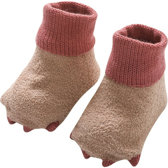 MLINS Pink Baby Socks with NonSlip Silicone Dots for Cozy and Comfortable Winter Wear 612 Months