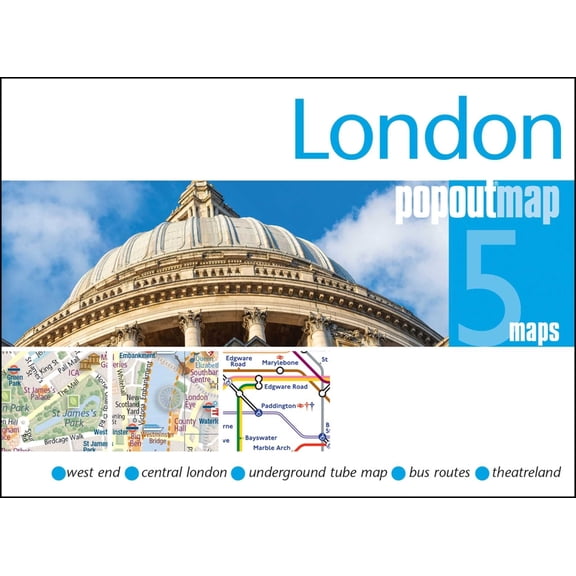 London Double Popout Map, (Paperback)