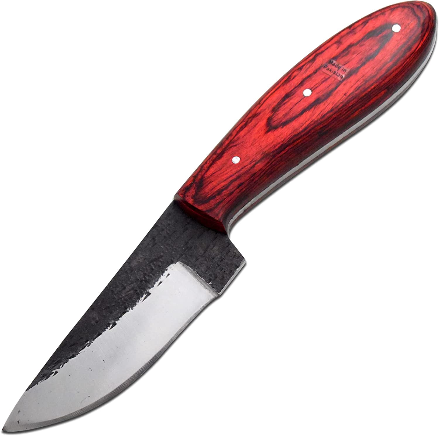Wild Turkey Handmade 8.5" High Carbon Steel Fixed Blade Hunting EDC Knife with Sheath