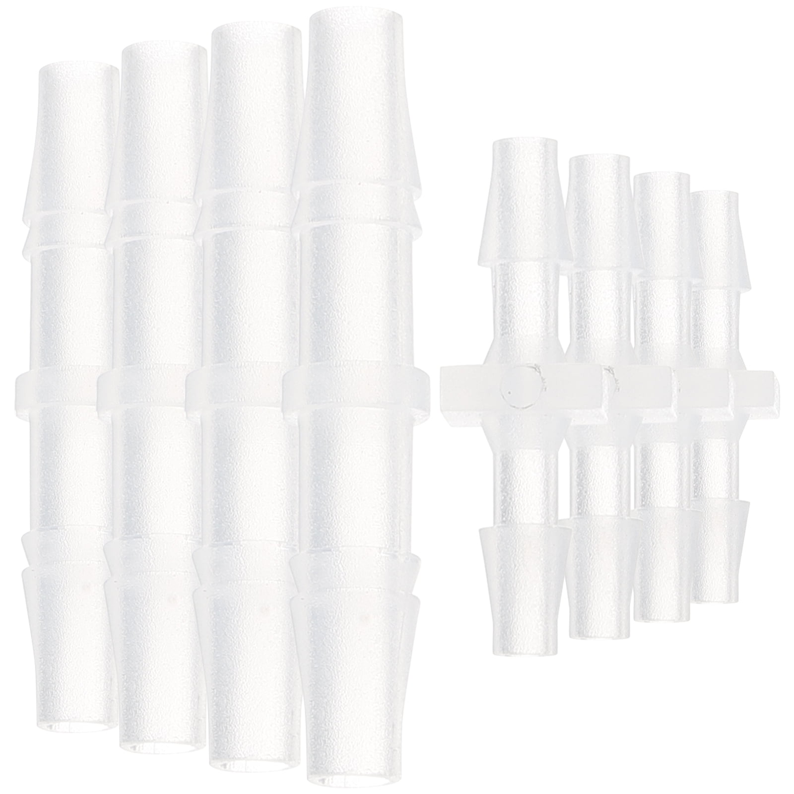 8pcs Plastic Hose Barb Fitting Pipe Fitting Water Hose Repair Kit Hose