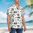 thumbnail image 2 of Lsque Camping Caravan 2 pattern Hawaiian Shirt for Men, Unisex Summer Beach Casual Short Sleeve Button Down Shirts-Small, 2 of 9