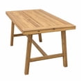 thumbnail image 1 of homeroots outdoor 390031 Natural Wood Dining Table with Leg Support, 1 of 1