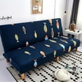 thumbnail image 3 of Stretch Sofa Slipcover Furniture Protector Without Armrests Armless Futon Cover for Bedroom - Simple style, 3 of 6