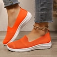 thumbnail image 2 of Domzle Orthopedic Slip on Walking Shoes for Women Comfortable Embroidered Arch Support Wide Width Work Sneakers Shoes for Women Saffron, 2 of 8