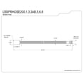 thumbnail image 2 of Kingston Brass LSSPRHOSE201 20" Braided Pull Down Kitchen Faucet Spray Hose, Polished Chrome, 2 of 3
