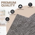 thumbnail image 4 of Dainty Home Set of 6 Placemats | Elegant and Durable | 12x18 in PVC Non-Slip Washable Place Mats | Tear-Resistant Heat | Resistant Placemats, 4 of 4