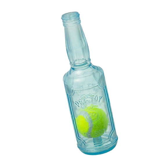 Pet Rubber Bottle Toy with Tennis Ball Bite-resistant Dog Squeak Grinding Teeth