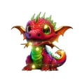 thumbnail image 3 of SDJMa Christmas Dragon Ornament, Cute Cartoon Baby Dragon Hanging Ornaments for Xmas Tree Car Backpack Home Holiday Party Decorations, Christmas Gift for Girls Boys, 3 of 8