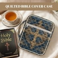 thumbnail image 7 of FOR U DESIGNS Cross Floral Pattern Bible Case Handbag with Handle Quilted Bible Holder Case Bible Journaling Supplies Bible Carrier Tote Bag for Bible Study/Daily Use, 7 of 7