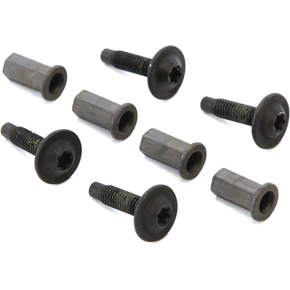 Tailgate Cover Cap 4 Screw Bolts and 4 Nuts Hardware Compatible with Chevrolet GMC Silverado Sierra 2007-2013 and More