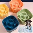 thumbnail image 2 of BESTSKY Dog Slow Feeder Bowl,Long-Term Use Slow Feeder Dog Bowls,Neck Protection Function Slow Feeder Cat Bowl,Yellow, 2 of 4