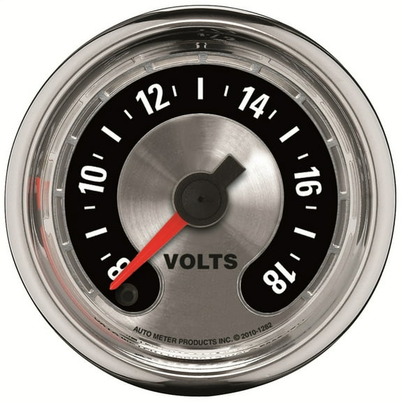 AUTO METER 1282 2-1/16IN VOLTMETER, 8-18V FSE, AM MUSCLE