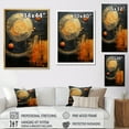thumbnail image 4 of Designart "Saturn s Sonata Neptune in Yellow and Black II" Neptune Floater Framed Canvas Print, 4 of 7