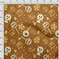 thumbnail image 4 of oneOone Viscose Chiffon Brown Fabric Halloween Fabric For Sewing Printed Craft Fabric By The Yard 42 Inch Wide, 4 of 4
