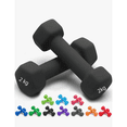 thumbnail image 1 of Par Mancuernas 2 Kilos Mate Para Ejercicio Pilates Yoga Gym color negros, 1 of 4
