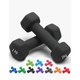 thumbnail image 1 of Par Mancuernas 2 Kilos Mate Para Ejercicio Pilates Yoga Gym color negros, 1 of 4