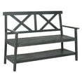 thumbnail image 3 of Safavieh Mayer Indoor/Outdoor 2 Seat Bench with Lower Tier, 3 of 10