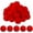 Red, variant on Dalrosia 30PCS Christmas Acrylic Pom Poms Large White Pompoms Christmas Holiday Costume Pom Balls Fluffy Pompom Balls Fuzzy White Pom Poms Balls for DIY Crafts Supplies Party Decorations