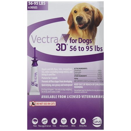 UPC: 0851321007113 | Vectra 3D for Large Dogs 56-95 lbs – 6 Doses