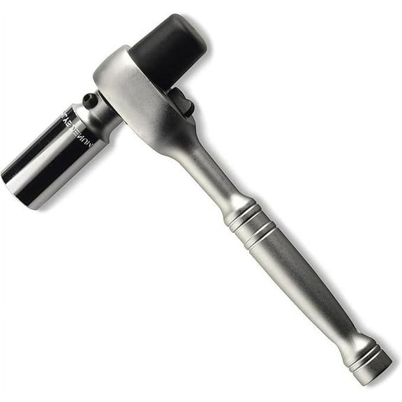 Neiko 03029A 1/2" Scaffold Ratchet Wrench | 9.5” Length | 36 Tooth Hammer Tip Head | Includes 7/8” 6 Point Deep Socket | Cr-V Steel