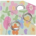 thumbnail image 4 of Flowers Curtains for Bedroom Living Room, Flowers Blackout Curtains, Cartoon Style Home Decor Drape, Modern Design Style Window Treatments Drapes 42"W x 96"L (Pack of 2), 4 of 6