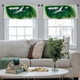 thumbnail image 4 of LALILO Kitchen Curtain Valance Art Bird Tree Branch Forest Rod Pocket Window Curtain 52"x 18" Set of 2, 4 of 5