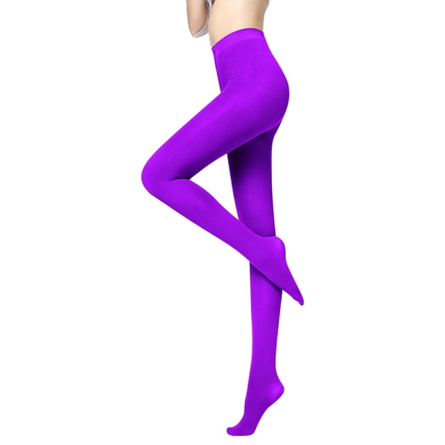 Outfmvch Bas-Collants Collants pour Femmes pour Femmes Grande Taille Collants de Danse Bas-Collants Bas de Compression pour Femmes Bas-Collants Collants Résille pour Femmes Grande Taille Violet Taille Unique