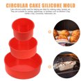 thumbnail image 6 of RENACLIPY Red Silicone Bakeware Set for Cakes and Breads, Non-Stick, Easy to Clean, 3 Pieces, 6 of 8
