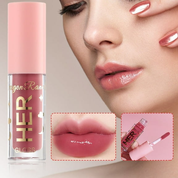 Dragon Ranee Lip Glaze Lipstick 1 - Luguang Mirror Water Lip Glaze Lipstick Female Lip Gloss Moisturizing And Moisturizing Lip Glaze Toot Jelly Glass Lip Gloss, Back To School, Wed Makeup Organizers