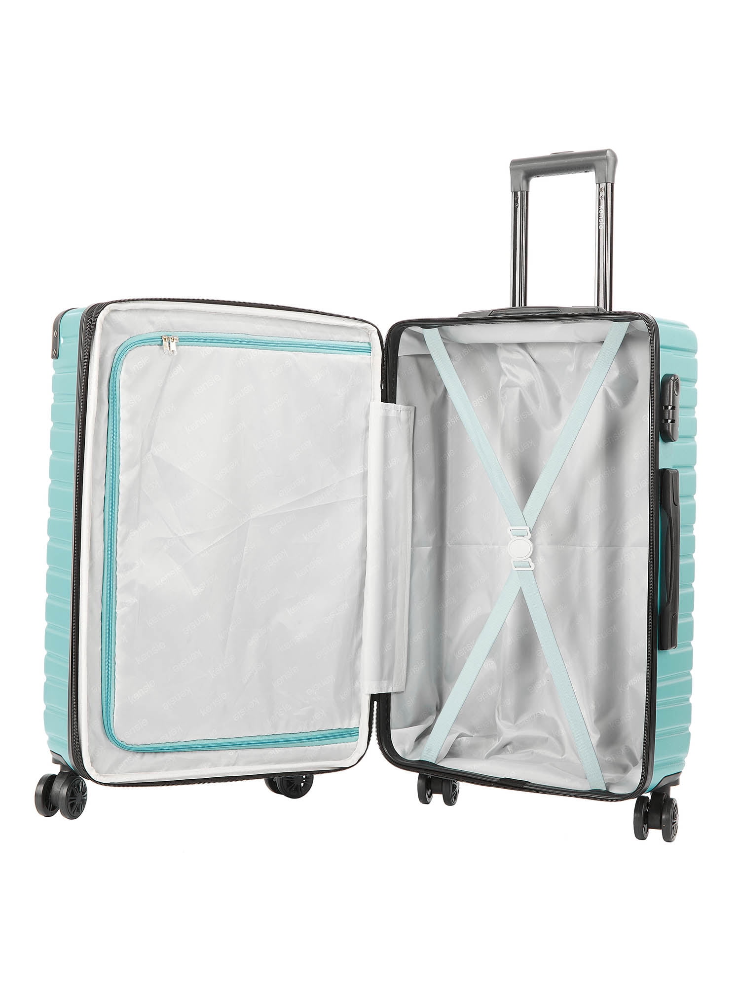 Kensie 3 Pc. Hardside Expandable Luggage Set, Teal