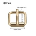 thumbnail image 2 of Roller Buckles, 20 Pack 15x12.5mm 2.5mm Thick Metal Belt Pin Buckle, Gold Tone, 2 of 5