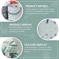 thumbnail image 4 of 1pc Plastic Organizer Almacenamiento Cesta Ducha Caddy Bin Organizer con asas, 4 of 8