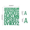 thumbnail image 2 of 624 Pieces Vinyl Letter Stickers, 12 Sheets 2 Inch Dark Green Artistic Font Self-Adhesive Cute Alphabet Stickers, 2 of 5