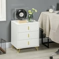 thumbnail image 2 of HOMCOM Commode à 3 Tiroirs, Armoire de Rangement à Tiroirs, Blanc, 2 of 10