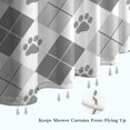 thumbnail image 6 of Pawprints Argyle Shower Curtain 72"x72" ,Bathroom Decorative Shower Curtains Set with 12 Hooks,Modern Waterproof Washable Shower Curtain, 6 of 6