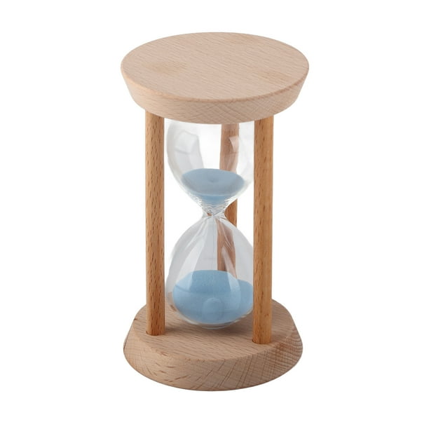 Temporizador de reloj de arena de madera BuyWeek pequeño y redondo