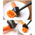 thumbnail image 6 of Toycle 4 PCS Carrot Cutter Tool Curler Peeler Spiral Black Fruits Slicer and Vegetable Decoration Tools for Chef Garnishing Tool Set with Sharpener Spiral Shred Slicer for Carrots Cucumbers and More, 6 of 9