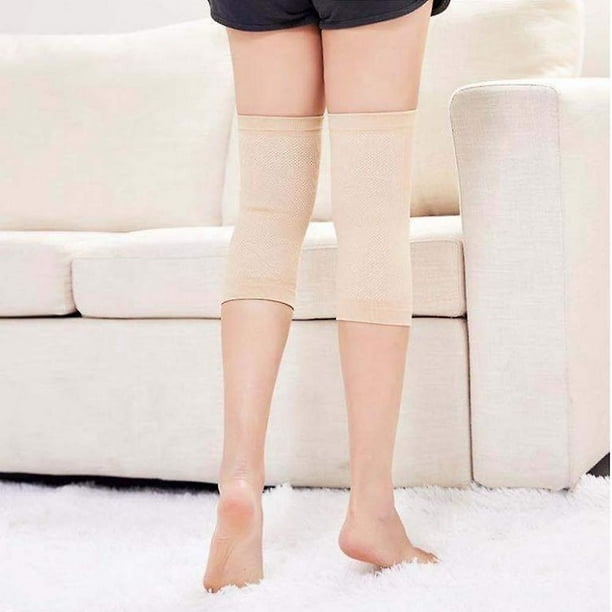 One Pair Bamboo Fabric Knee Sleeves For Knee Support Arthritis Pain Women &  Men (complexion) 