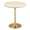 Gold, variant on Maklaine 20" Round Artificial Travertine Stone Side Table in Brown/White