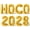 Gold, variant on Letter Balloons - HOCO 2028 16" Inch Alphabet Letters Foil Mylar Balloon Homecoming Party Banner (Blue)