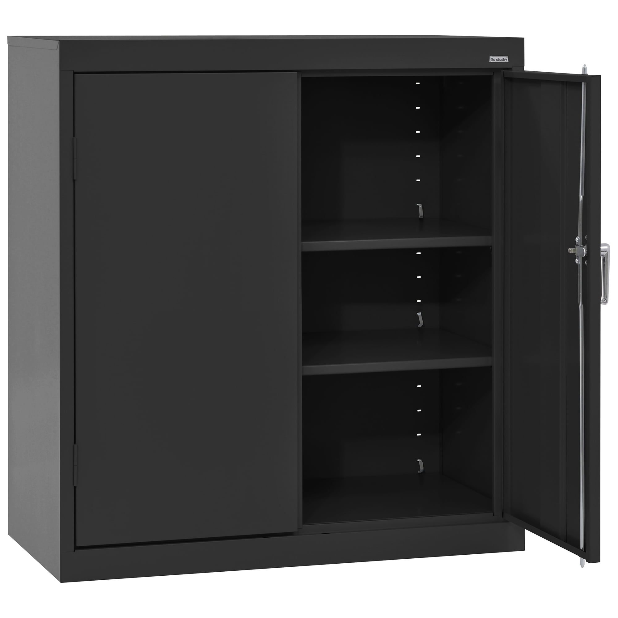 Sandusky Classic Series 24-Gauge Welded Steel Garage Storage Cabinet, Black