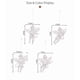 thumbnail image 5 of Hanging Angel Decorations Christmas Angel Pendants 4pcs for Tree Xmas Tree Topper Decorations, 5 of 5